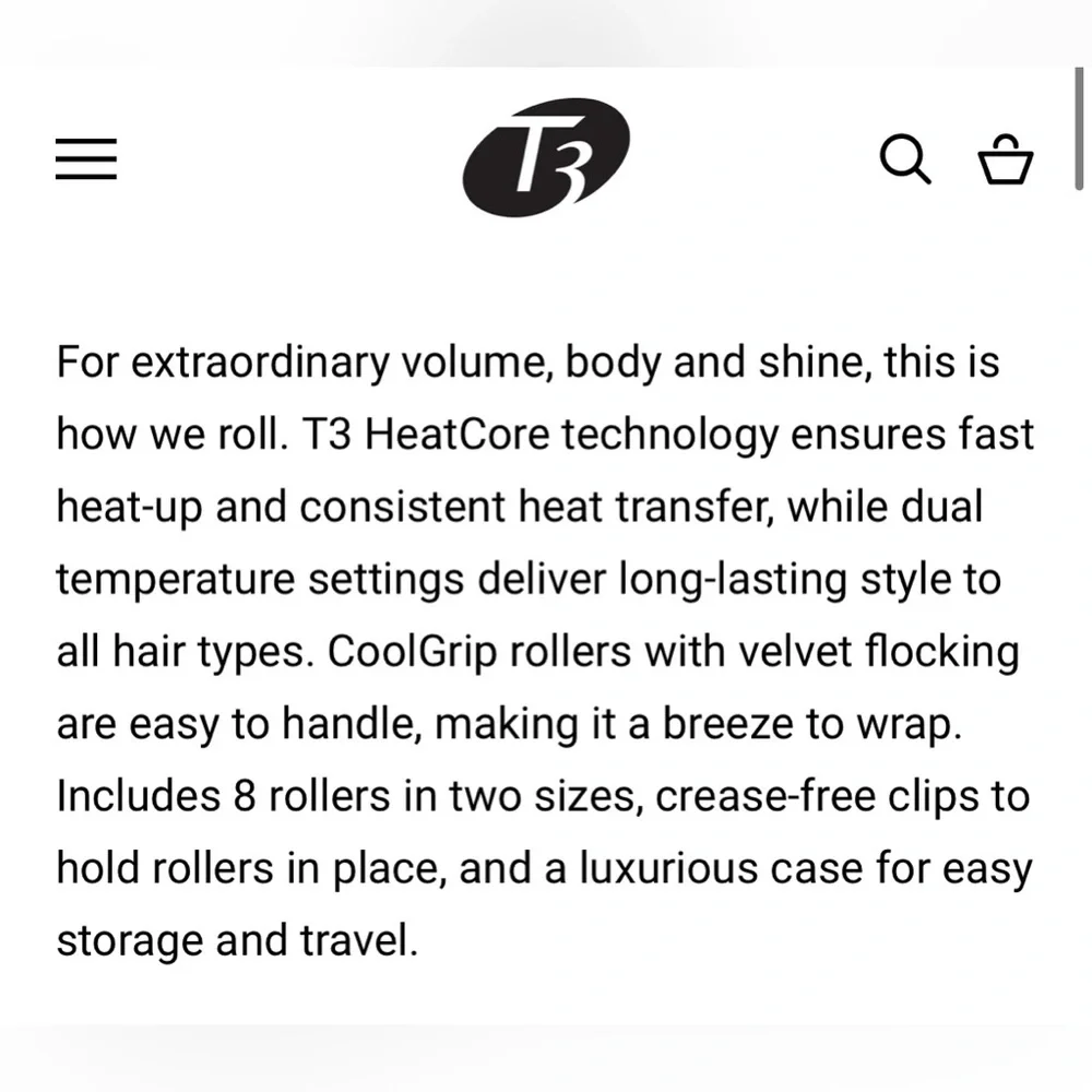 T3 1.75” Volumizing hot rollers set - Picture 3 of 8